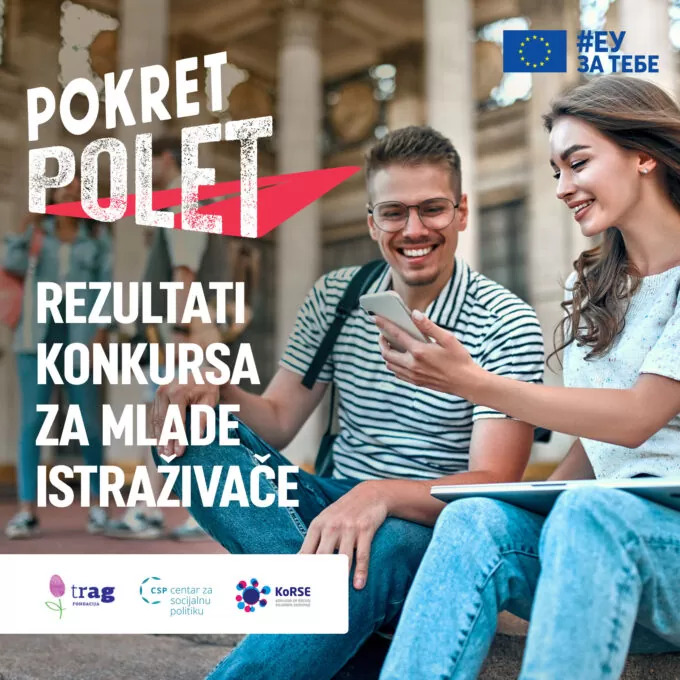 Pokret Polet - Poziv za mlade istraživače - rezultati